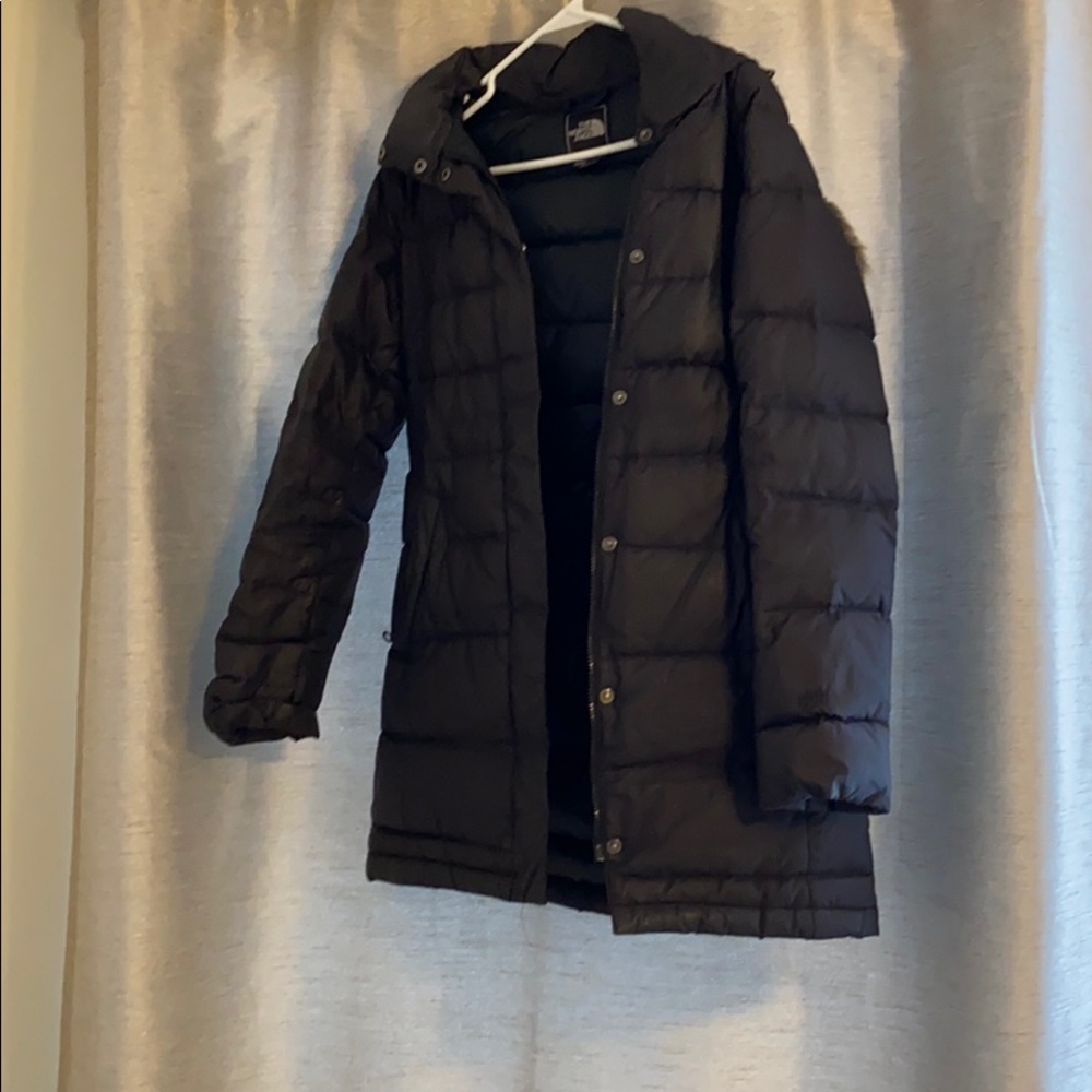 Northface black puffer coat